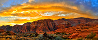 SNOW CANYON STATE PARK, UTAH - FIERY SUNSET