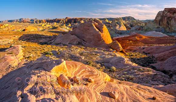 SUNSET AT VALLEY OF FIRE STATE PARK, NEVADA
