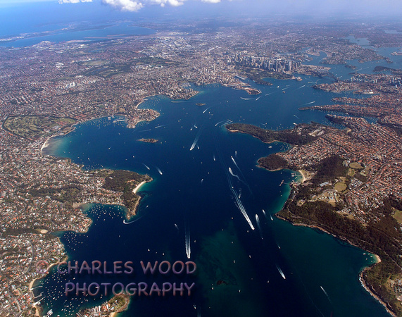 aerial view of sydney australia