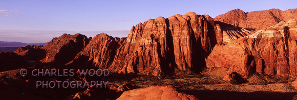 SUNRISE VIEW OF RED ROCK - SNOW CANYON STATE PARK, UTAH