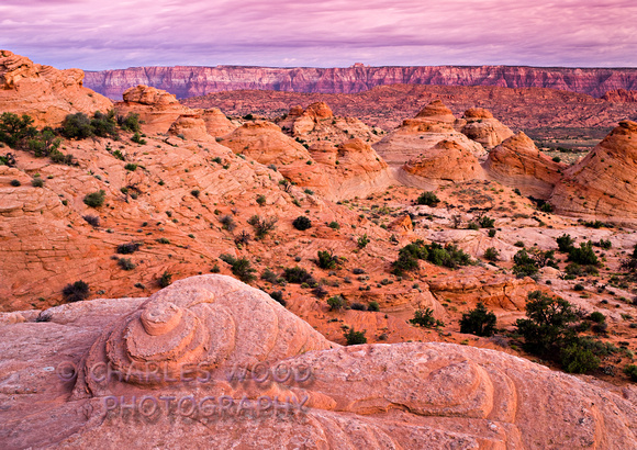 DAWN - TEEPEES NEAR VERMILION CLIFFS, ARIZONA