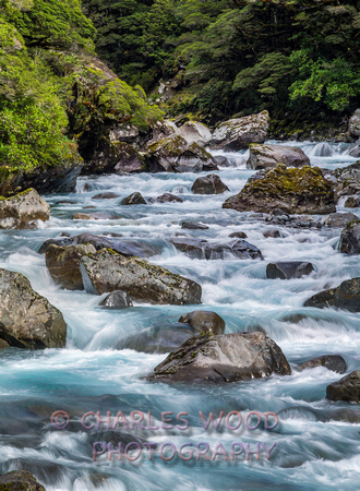 HOLLYFORD RIVER, SOUTH ISLAND, NEW ZEALAND